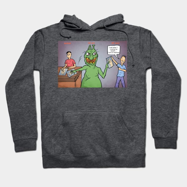 The AI monster Hoodie by matan kohn